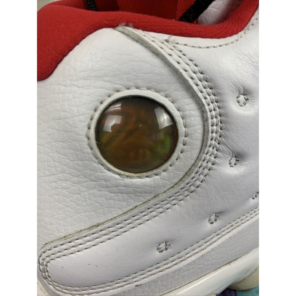 Jordan 13 Retro History of Flight 2017 Mens Size 11 Preowned White With Red - Picture 9 of 16